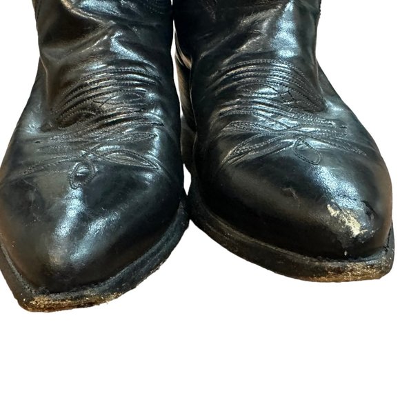 Men's Justin Classic Cowboy Western Boots with Black Corona Cowhide Foot SZ 9.5D - Picture 7 of 10
